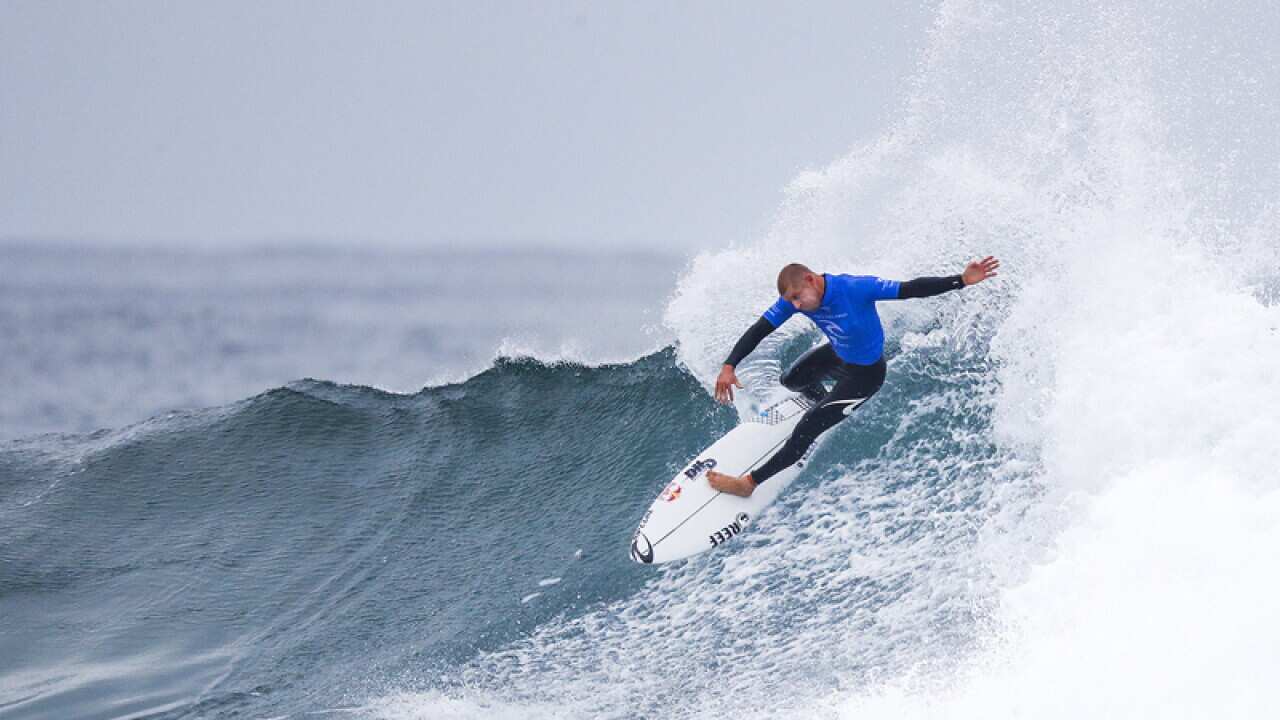 Mick Fanning of Australia at the Rip Curl Pro Bells Beach