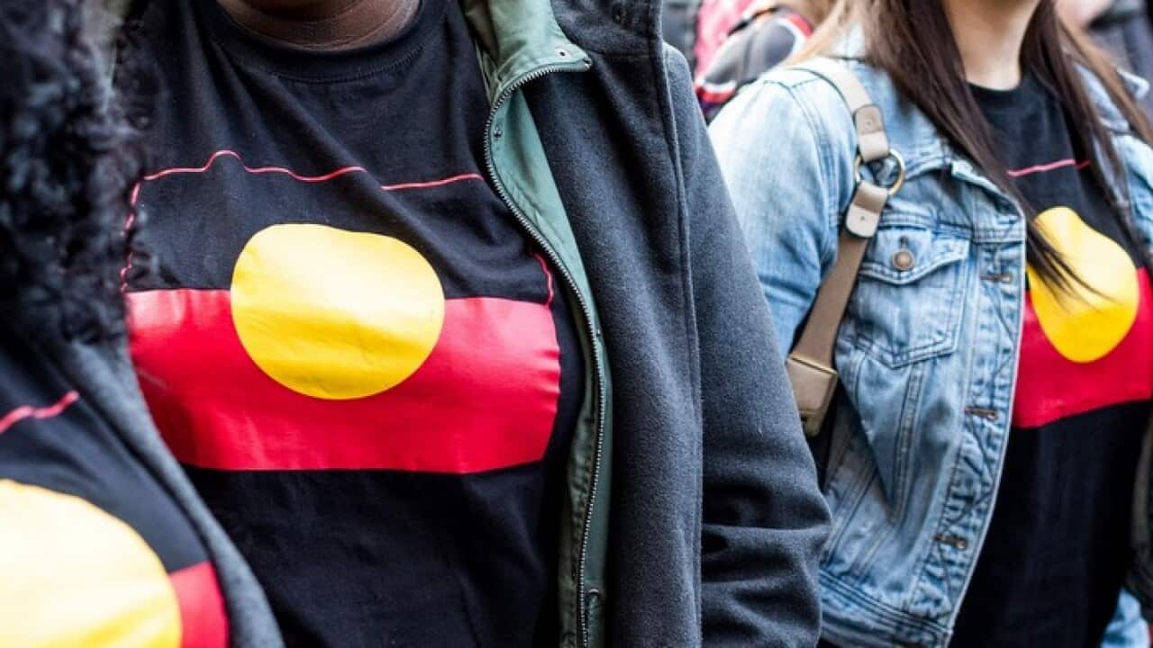 Aboriginal flag on clothing