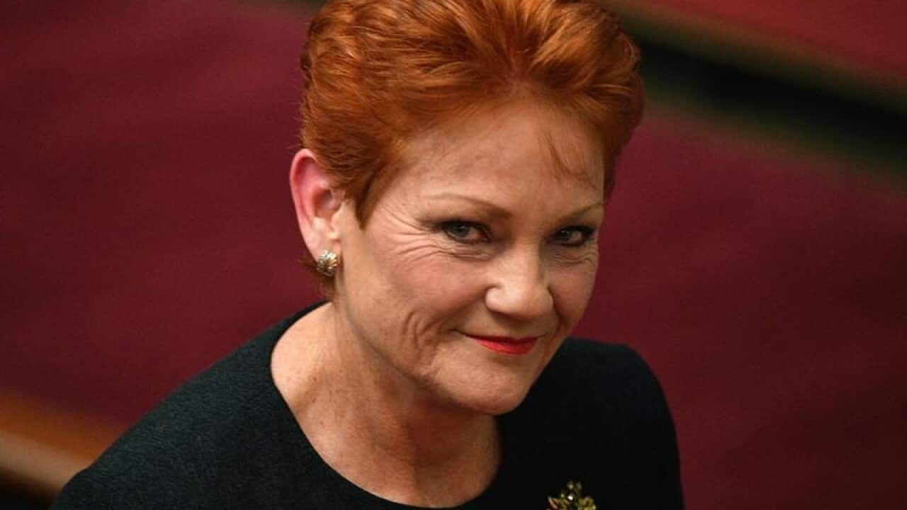 One Nation leader Senator Pauline Hanson.