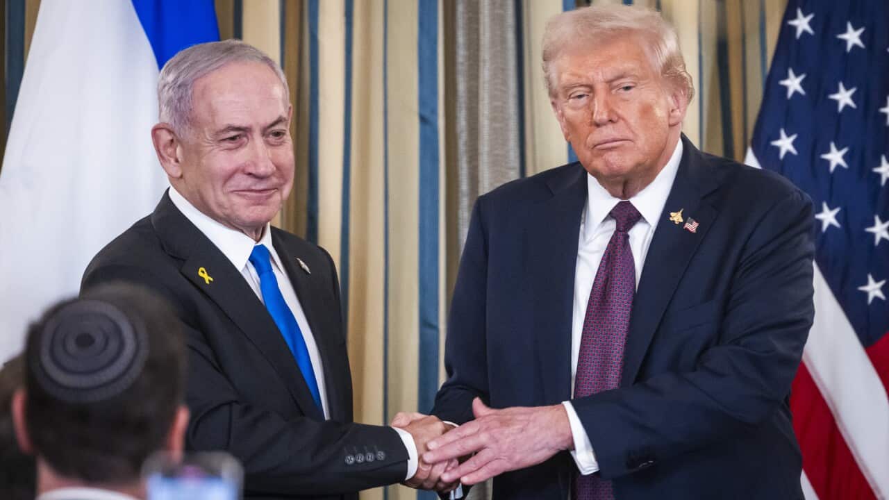 US President Trump welcomes Israeli Prime Minister Netanyahu to the White House