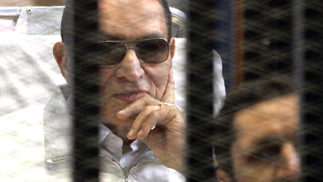 Former Egyptian President Hosni Mubarak in Cairo