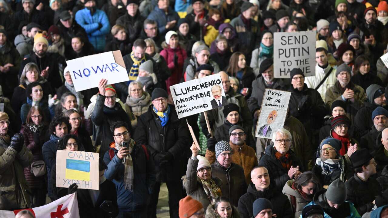SWEDEN UKRAINE RUSSIA CONFLICT PROTEST