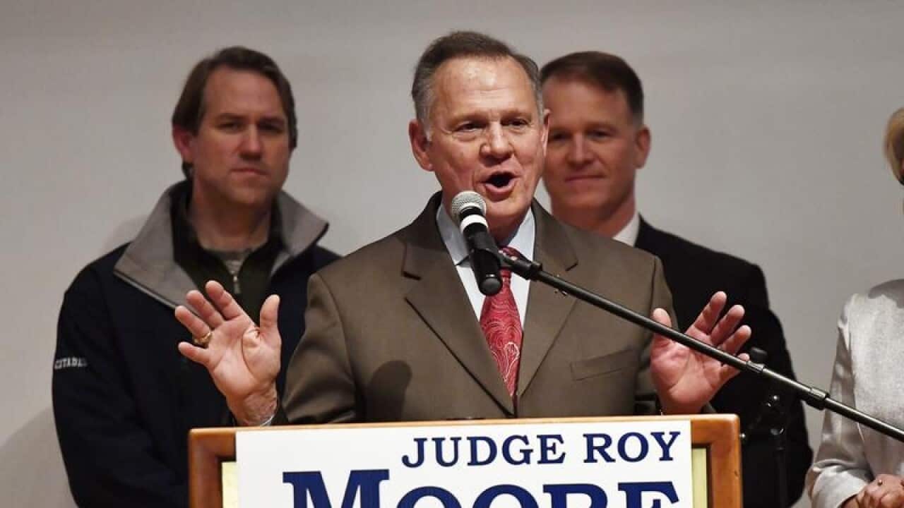 The Washington Post won the Pulitzer in the investigative category for revealing Republican Roy Moore's alleged past sexual harassment of teenage girls.