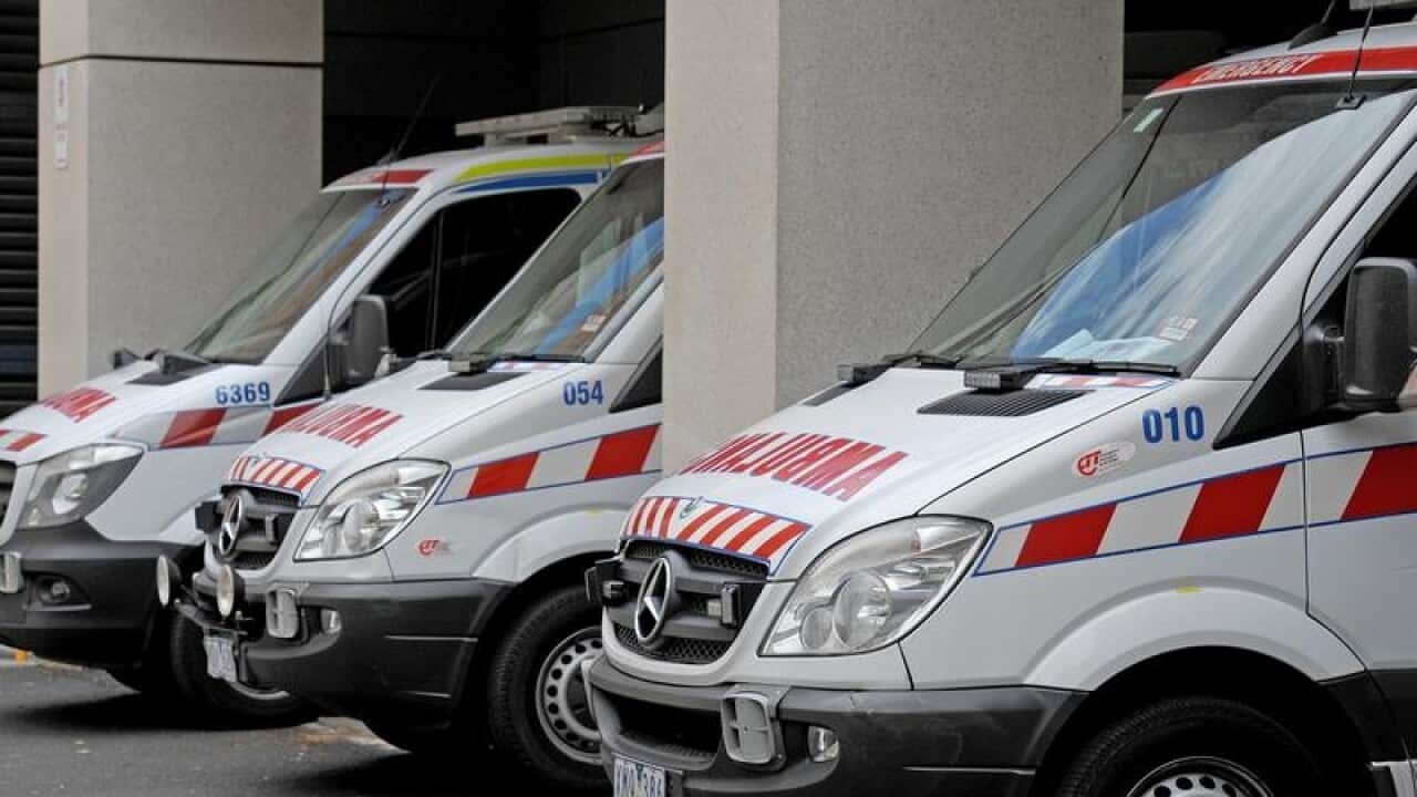 A toddler is in hospital in a serious condition after being hit by a car reversing in a Melbourne driveway.