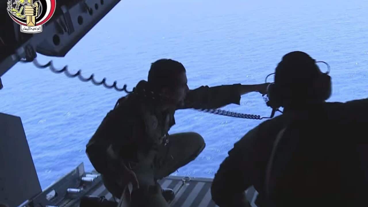 Egyptian Navy engaged in search operations