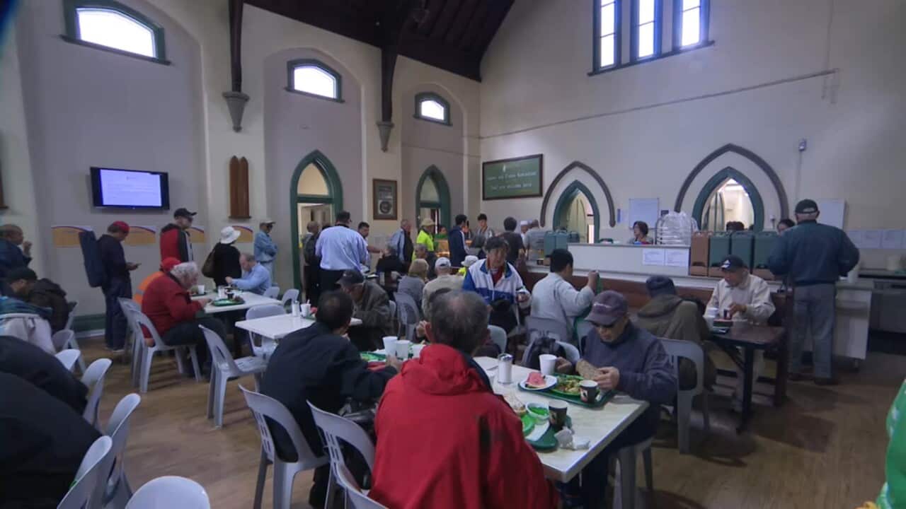 A meal at Exodus Foundation in Sydney