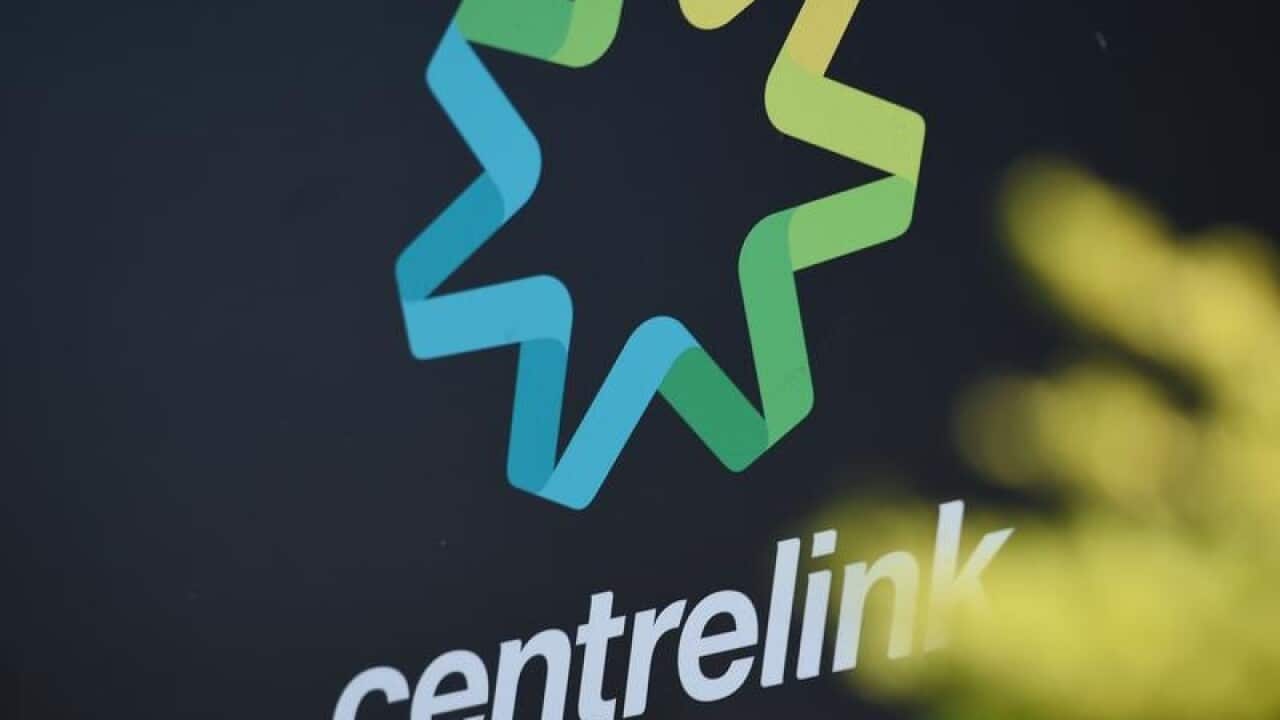 A Centrelink sign
