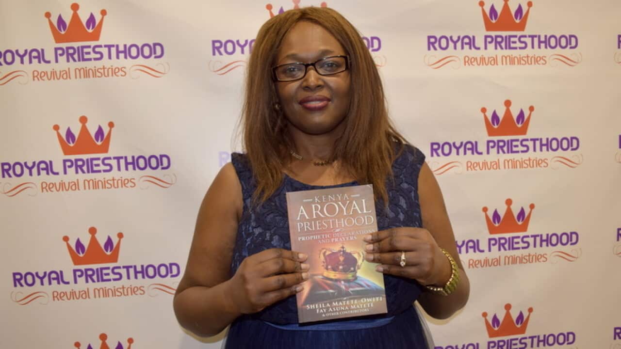 Sheila Matete-Owiti katika uzinduzi wa kitabu chake