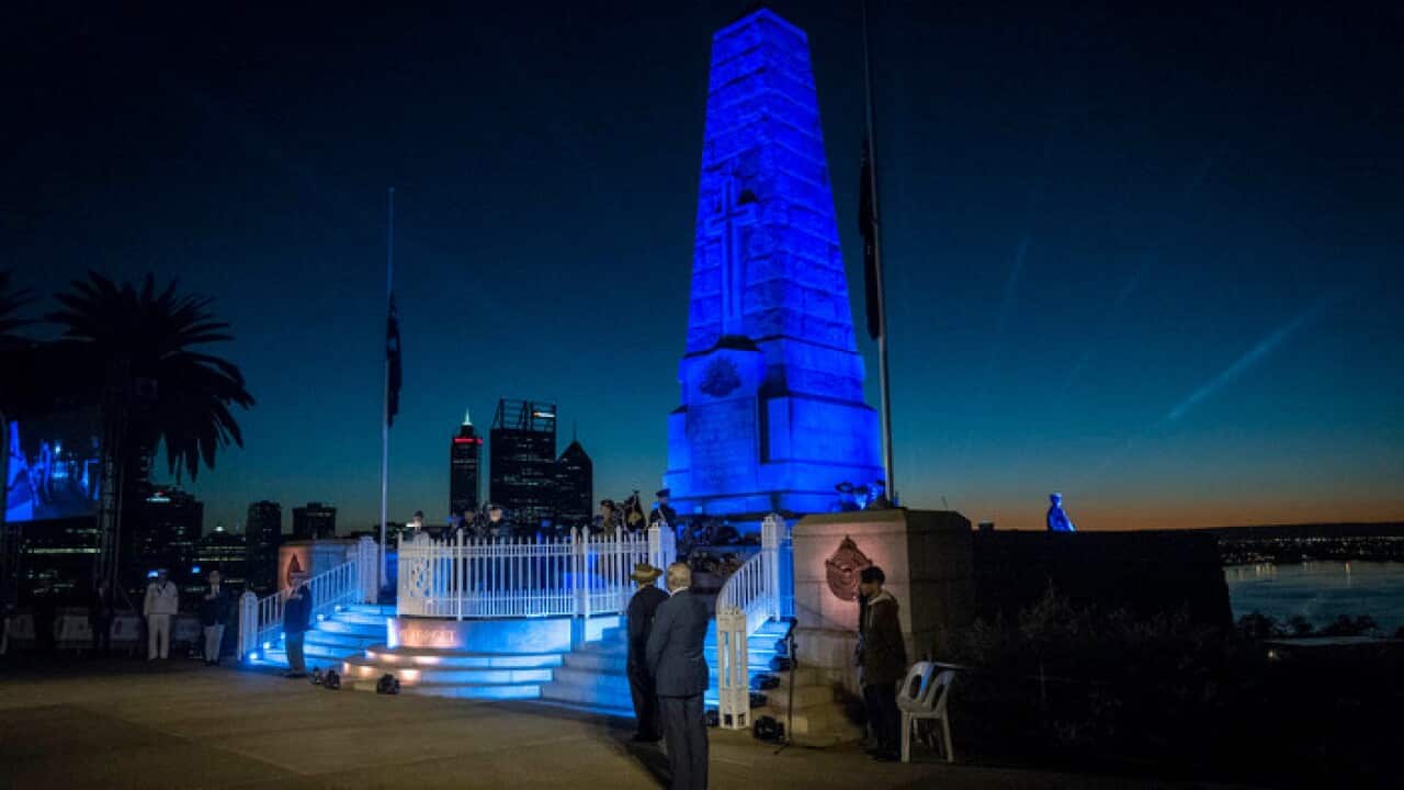 The ANZAC day, Perth, April 25, 2018.