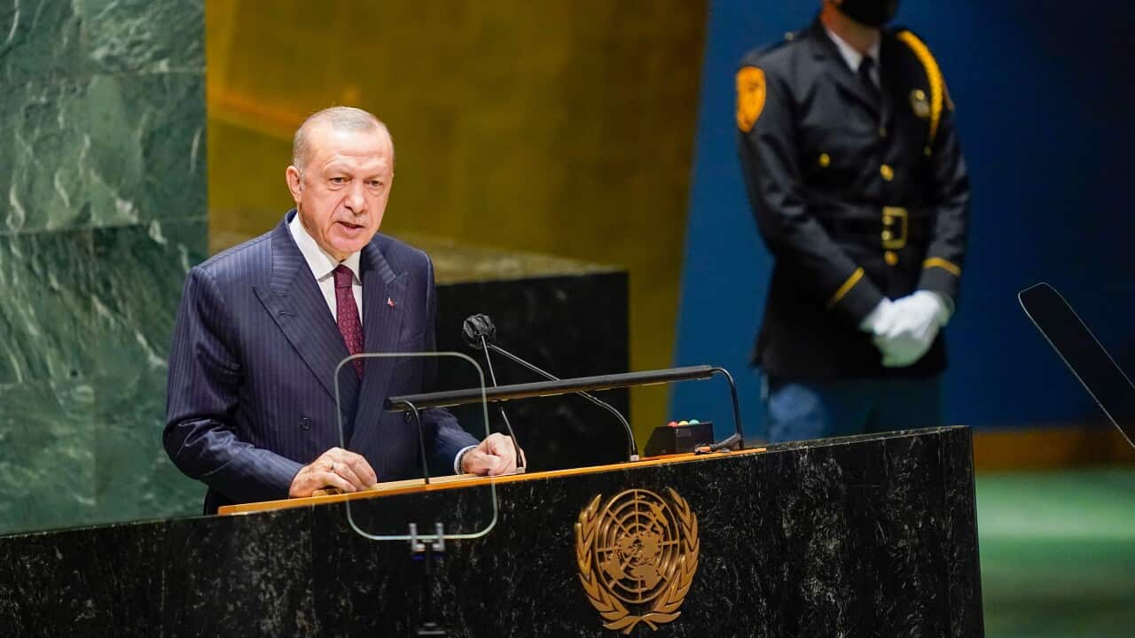 Turkish President Erdogan addresses UN General Assembly 2021