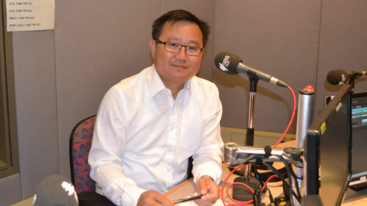Labor MP candidate Meng Heang Tak at SBS studio