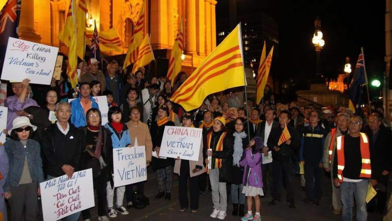 Vietnamese Community on the candle night 15/5 showing support to the victims of mass fish death