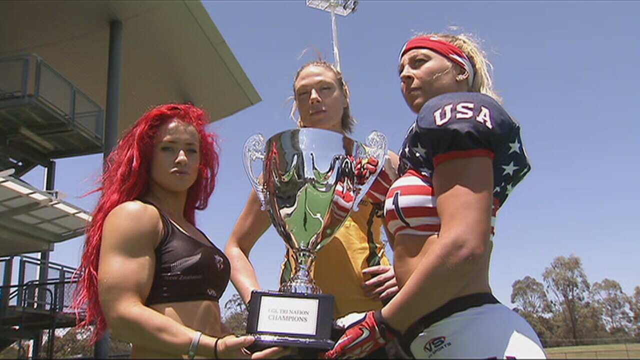 Women go into battle for the Gridiron tri-nations cup