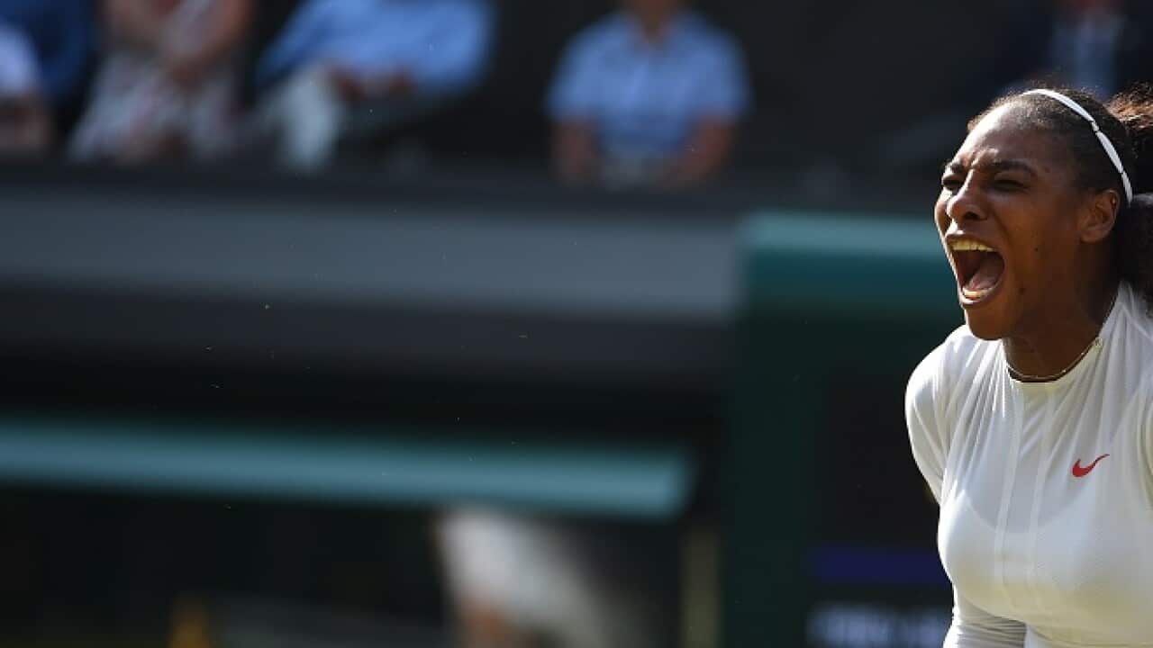 Serena Williams during the final.