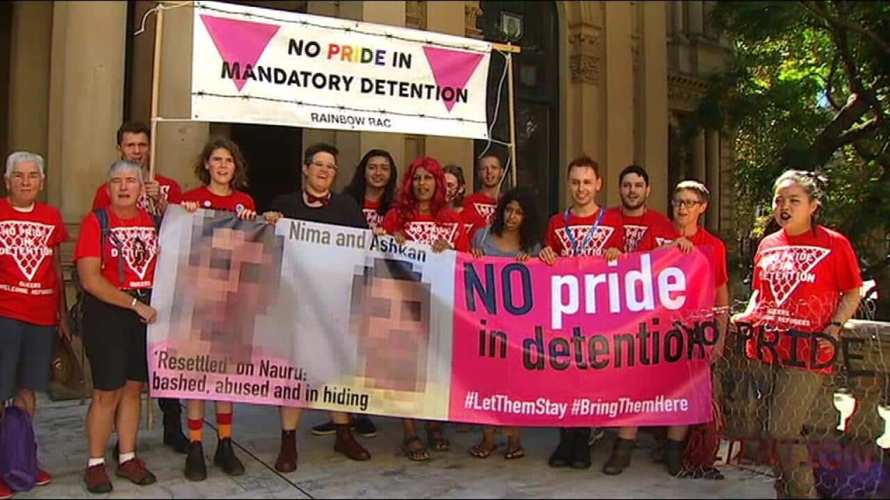 "We want to use this platform to send a message to our parliamentarians," said float organiser Amy Thomas