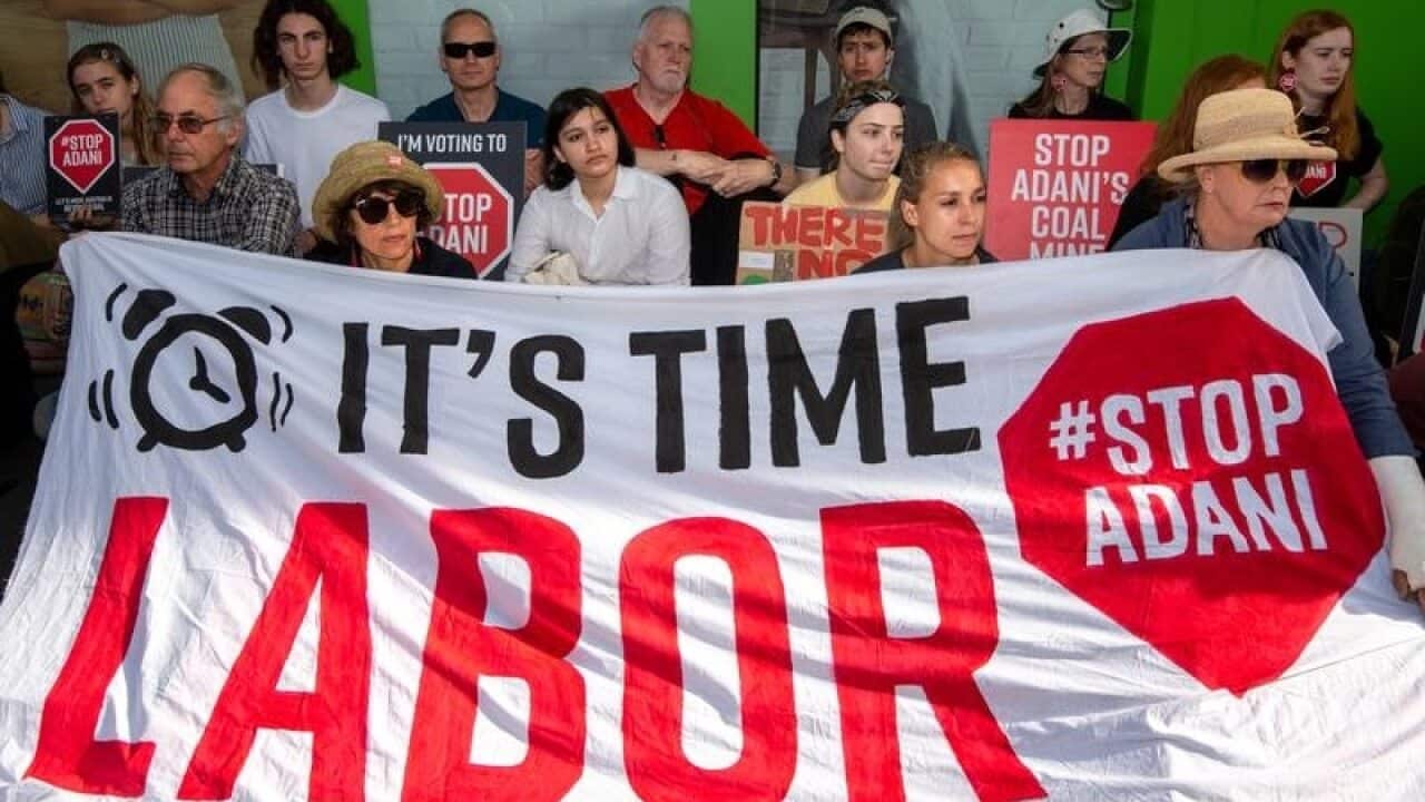 .Anti Adani coal mine protestors