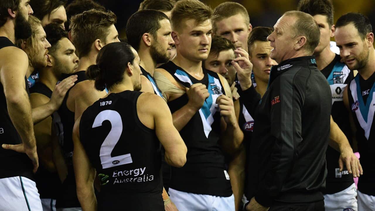 Ken Hinkley coach of the Port Power