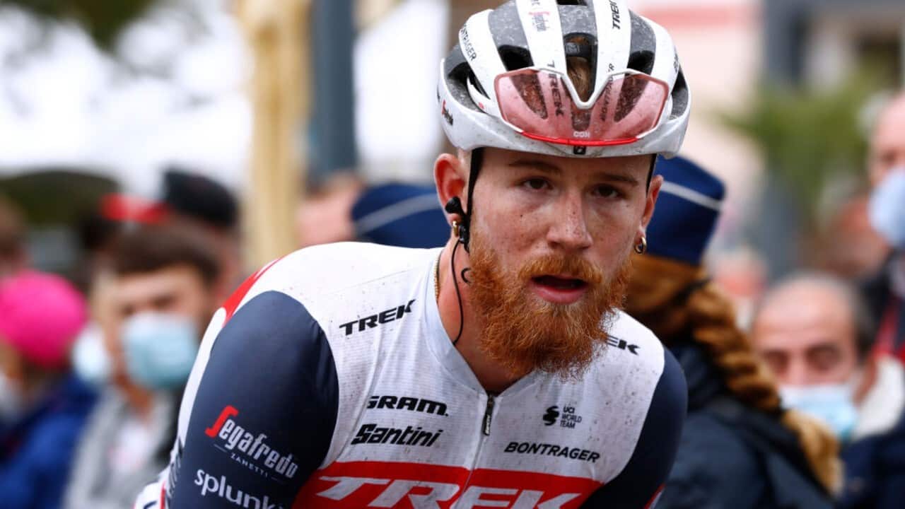 Trek Segafredo Quinn Simmons digital blackface