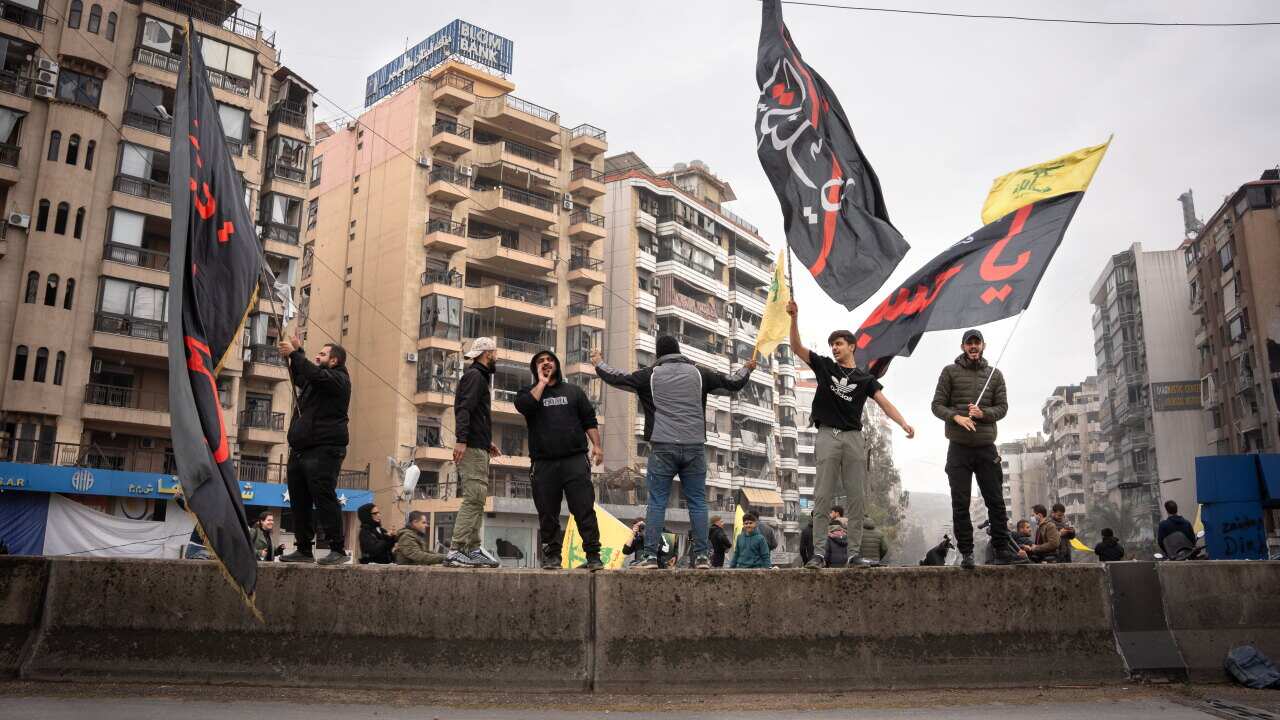 Ceasefire celebrations in Dahiye, Lebanon - 27 Nov 2024