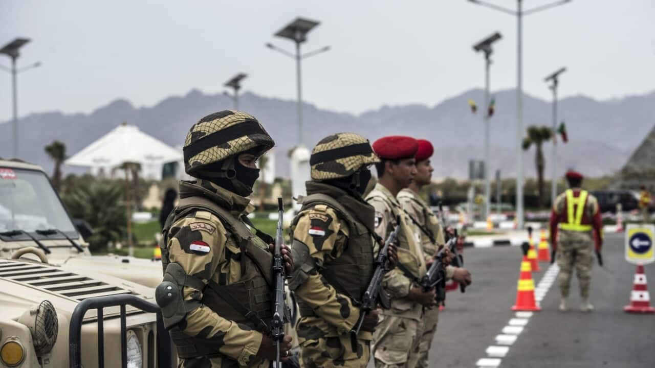 File image of Egyptian police