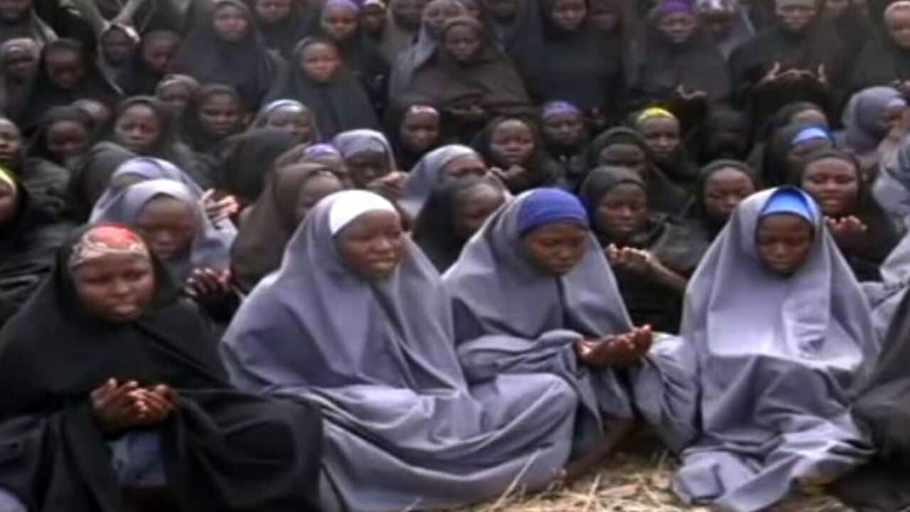 Schoolgirls kidnapped by Boko Haram.