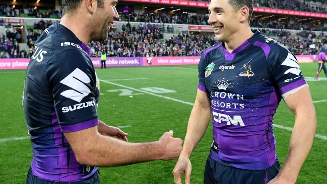 Billy Slater and Cameron Smith