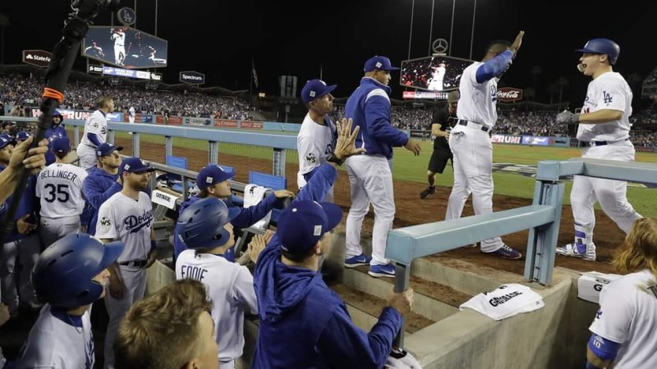Los Angeles Dodgers' Joc Pederson