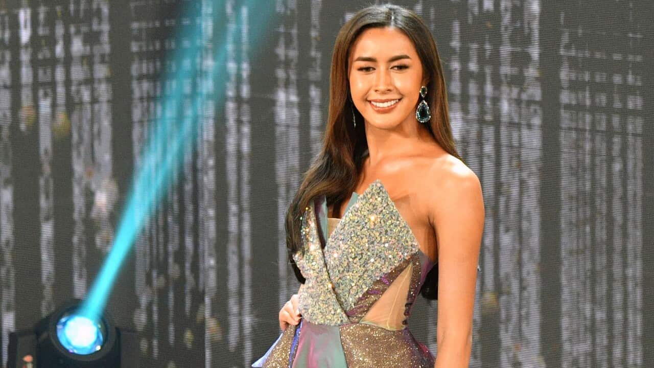 Transgender beauty pageant contestant Aliya Sirisopha of Laos takes part in the Miss International Queen 2020 contest in Pattaya on March 7, 2020. (MLADEN ANTONOV - AFP via Getty Images)_files