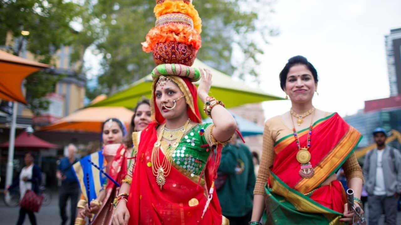 Participants in this year's Parramasala Multicultural Festival parade in March in Sydney