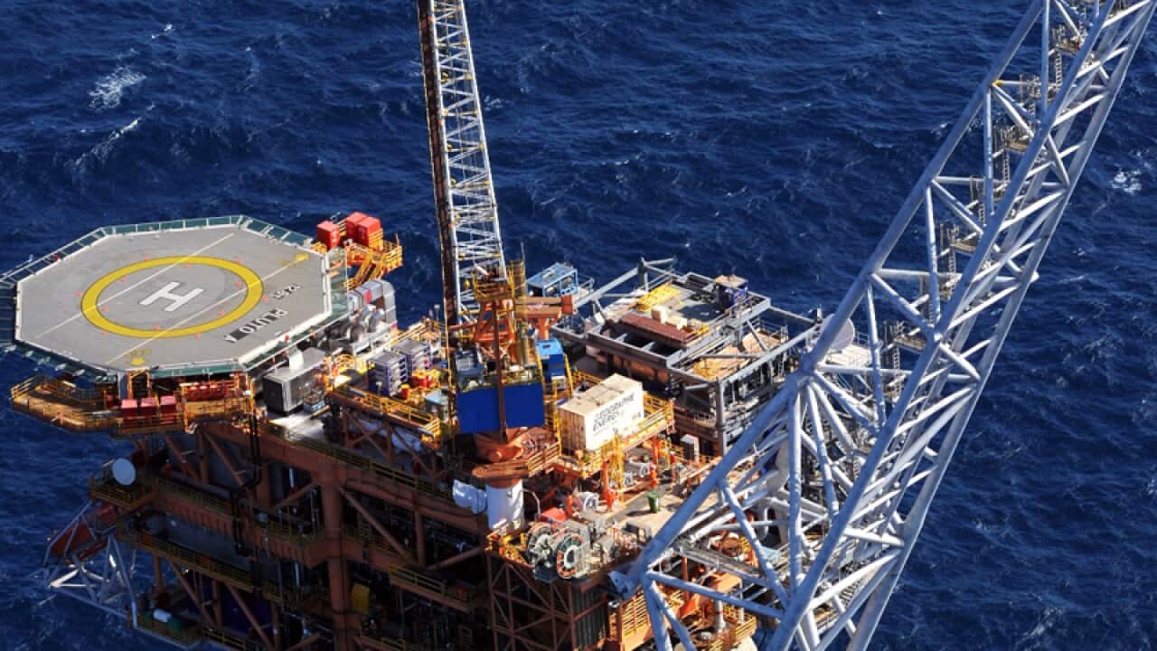 Woodside Petroleum's Pluto A gas production platform