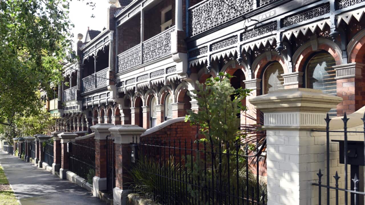 A row of houses in Sydney