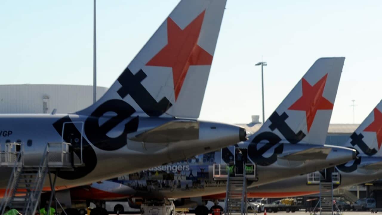 Jetstar planes.