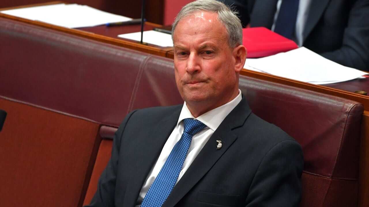 Minister for Aged Care Richard Colbeck during Question Time in the Senate