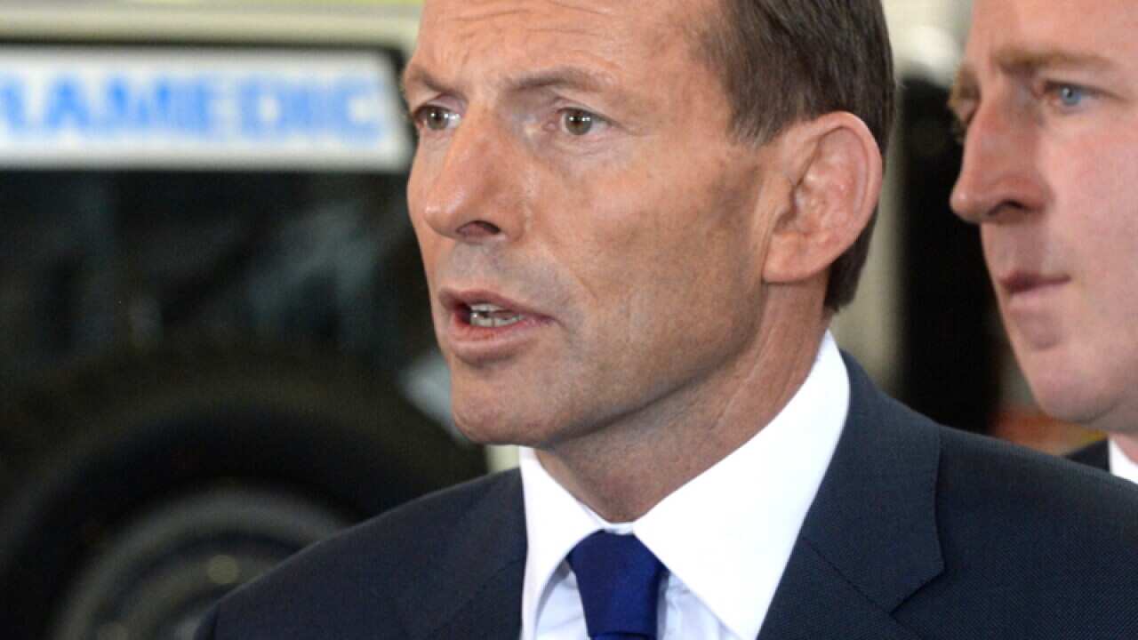 Opposition Leader Tony Abbott in Narangba