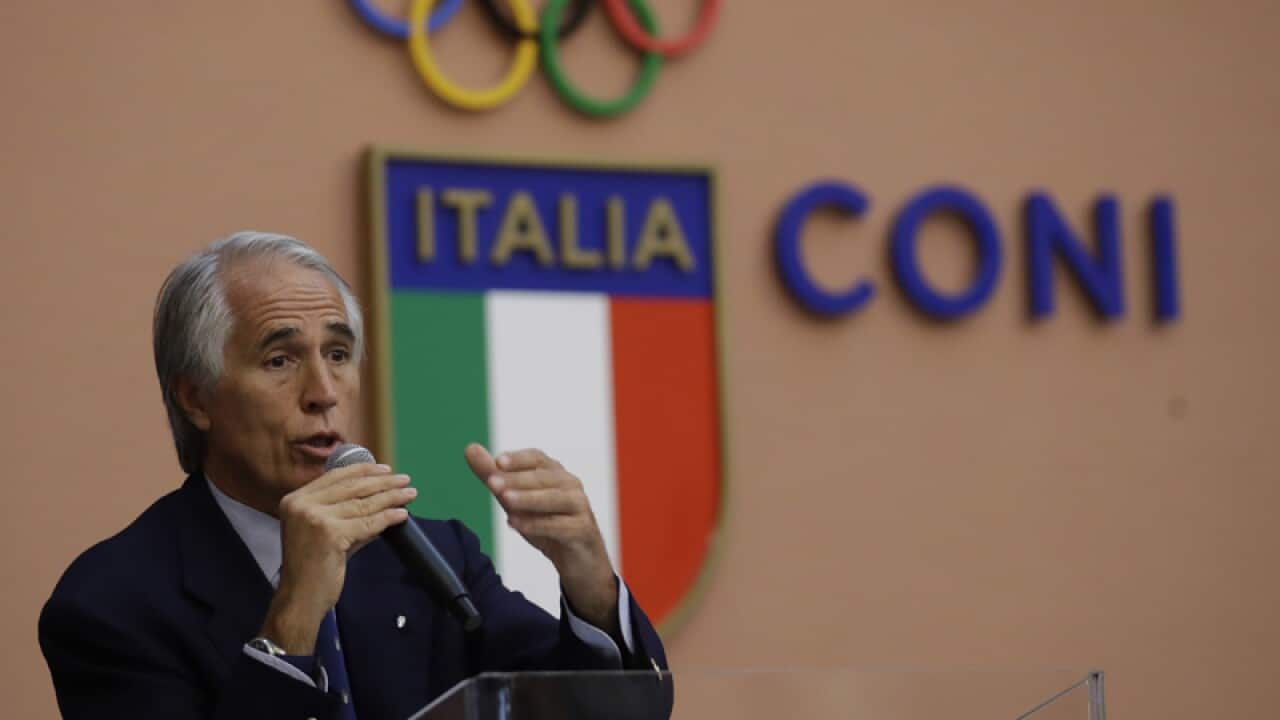 Italian Olympic Committee President Giovanni Malago