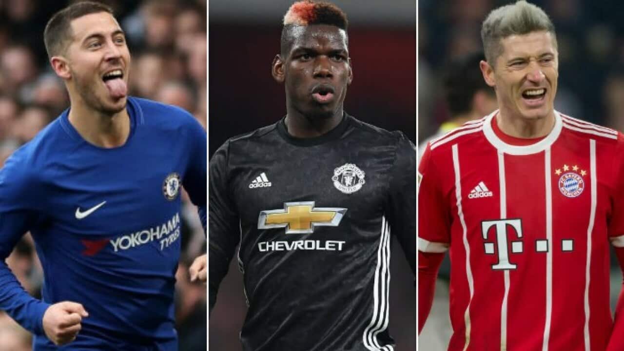 Hazard Pogba Lewandoski