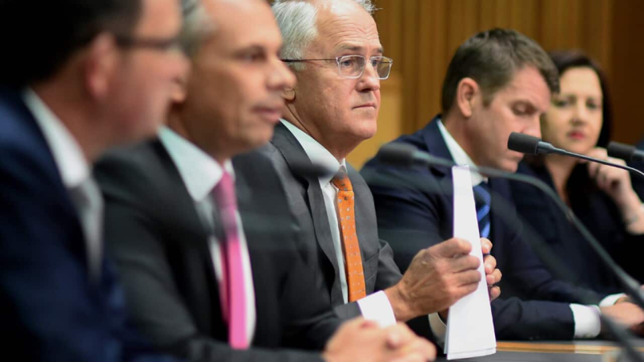 Malcolm Turnbull during a COAG meeting