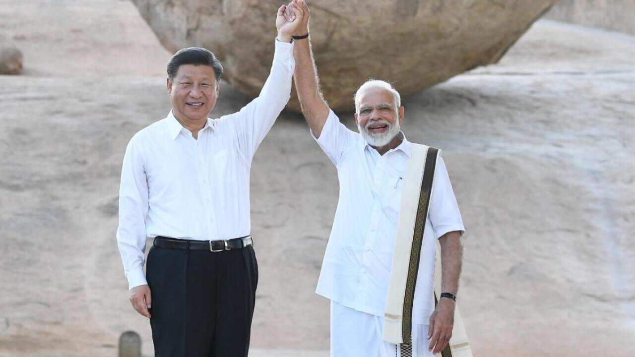 Chinese President and Indian PM