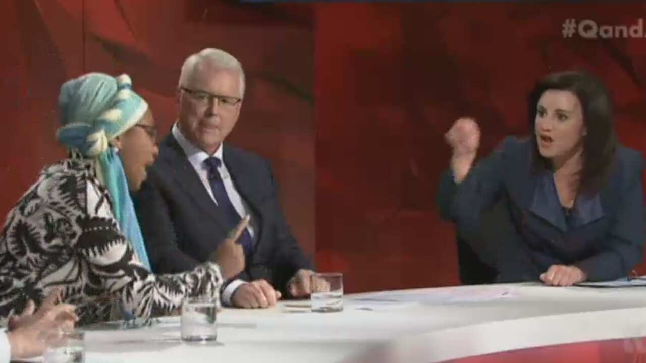 Jacqui Lambie and Yassmin Abdel-Magied clashed on Q&A last night.