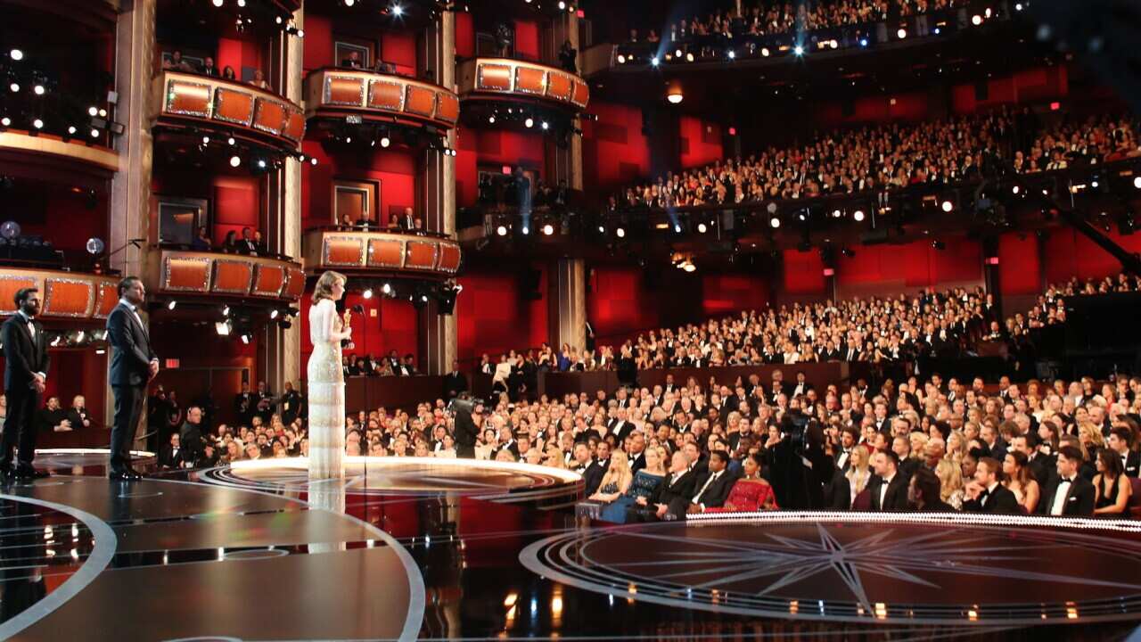 HOLLYWOOD, CA - FEBRUARY 26: Actress Emma Stone accepts Best Actress for 'La La Land' onstage during the 89th Annual Academy Awards at Hollywood & Highland Center on February 26, 2017 in Hollywood, California.