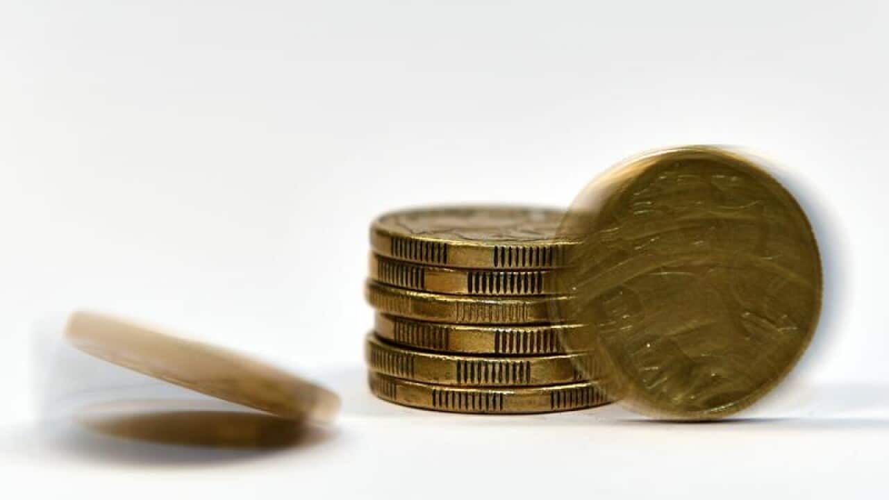 Australian dollars in Sydney.