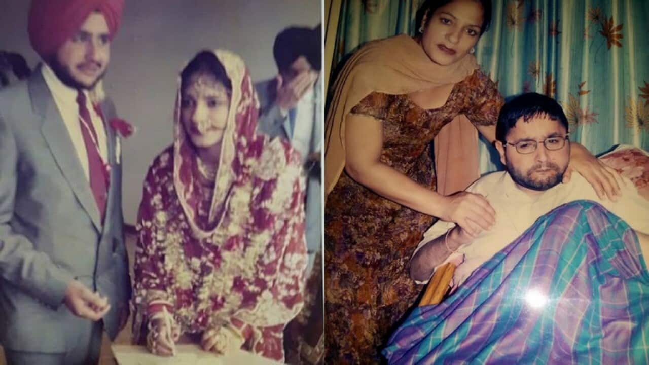Gurjeet Tiwana with her husband Jaggi