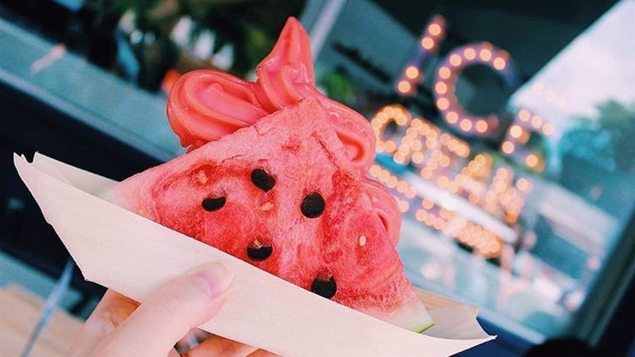 Dominique Ansel's What-a-Melon soft serve