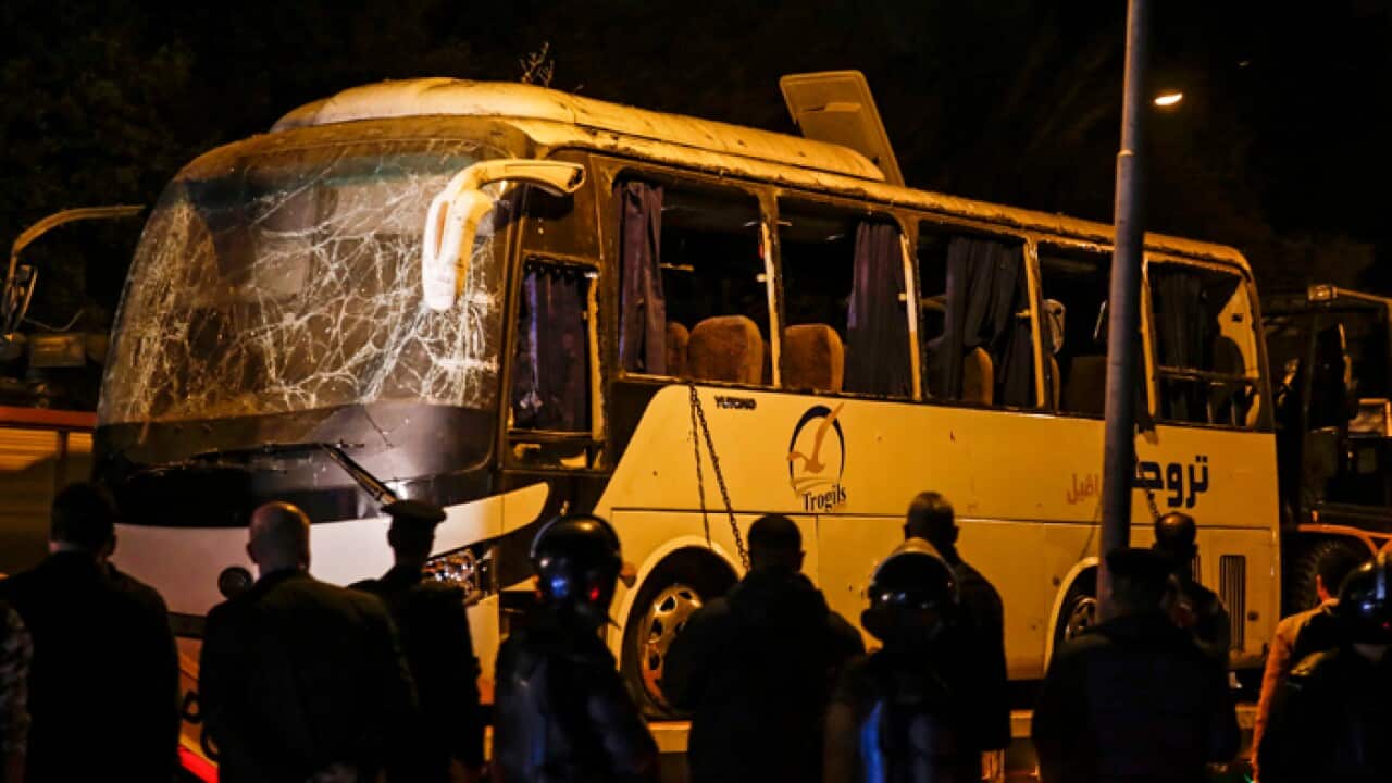 bomb explosion, near Mariottia Corridor, Giza, Egypt