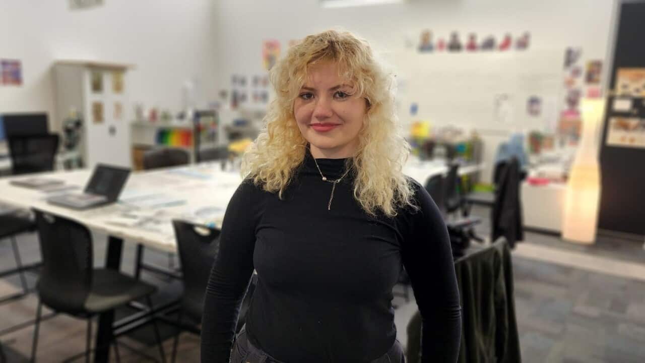 16 year-old Ivy Bertram is a student at Hester Hornbrook Academy's new South Melbourne campus. (Sean Wales, SBS News).jpg