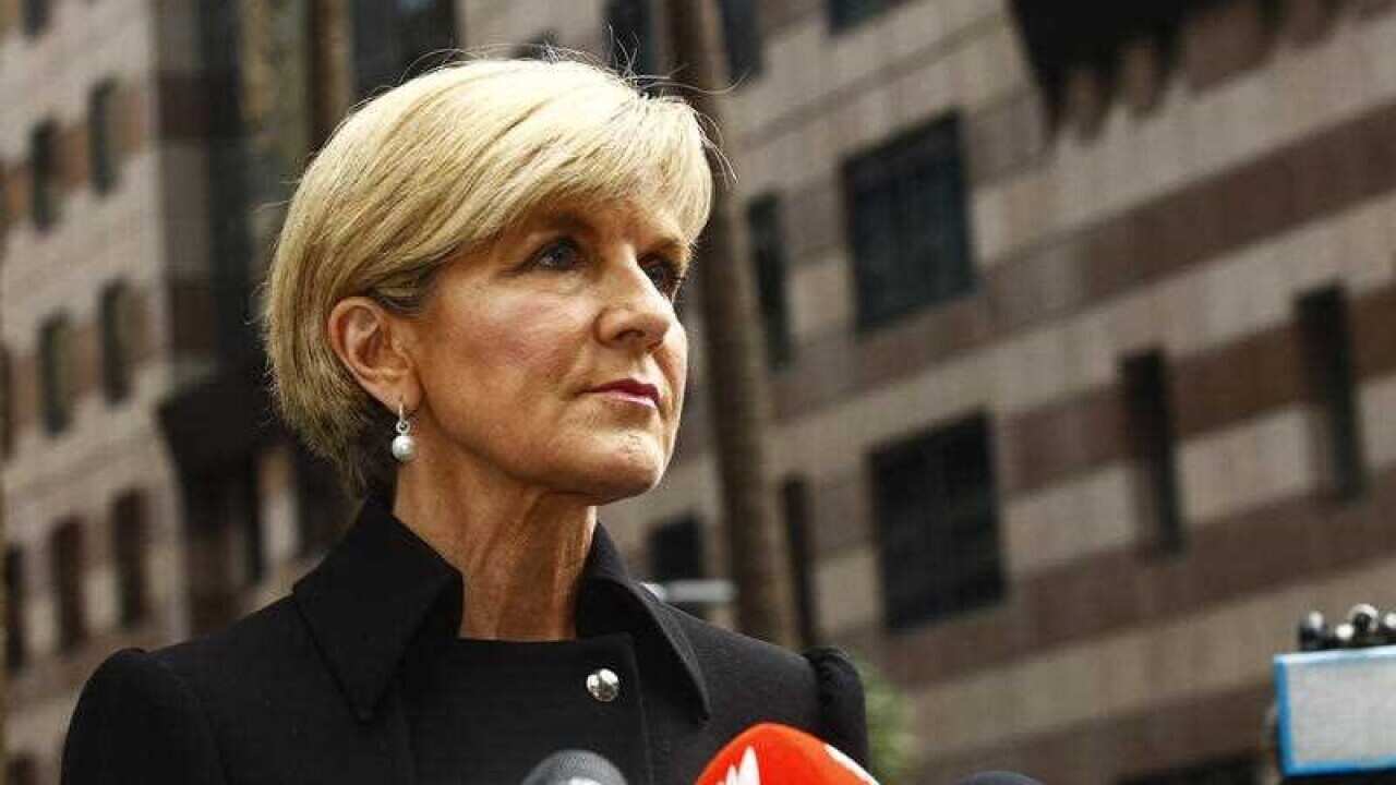 Julie Bishop says Australia will not be intimidated by North Korea (AAP)