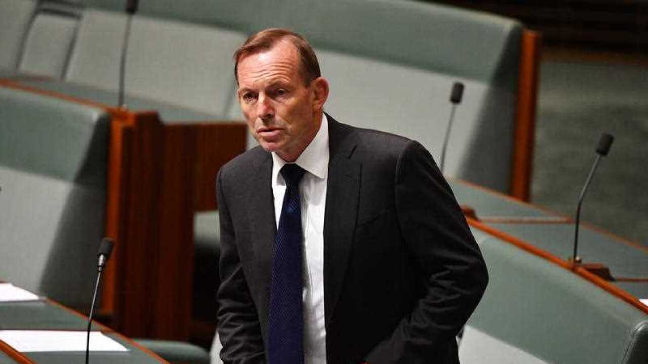 Former prime minister Tony Abbott arrives during the Marriage Amendment Bill in the House of Representatives at Parliament House in Canberra, Monday, December 4, 2017.