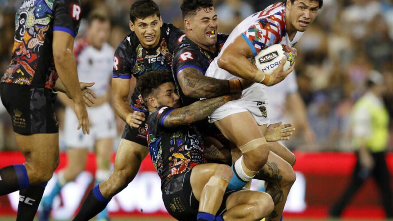 Jordan McLean of the World All Stars
