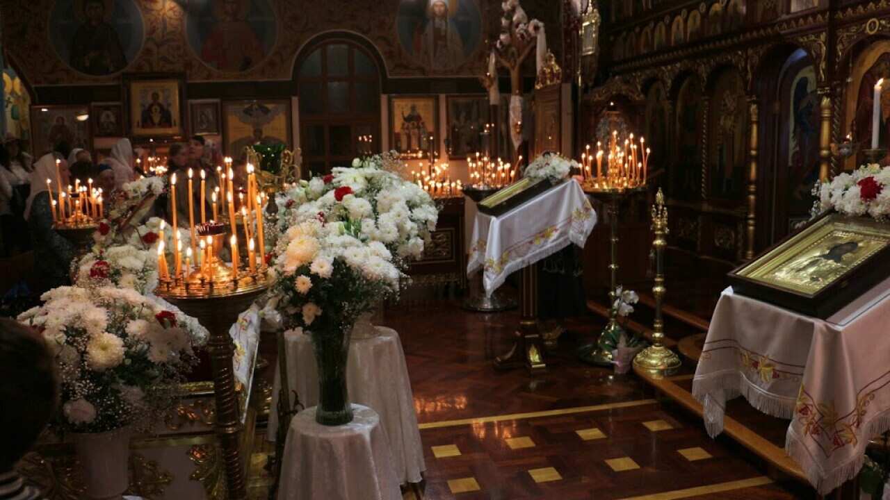 Before Easter at Our Lady's Dormition church in Dandenong