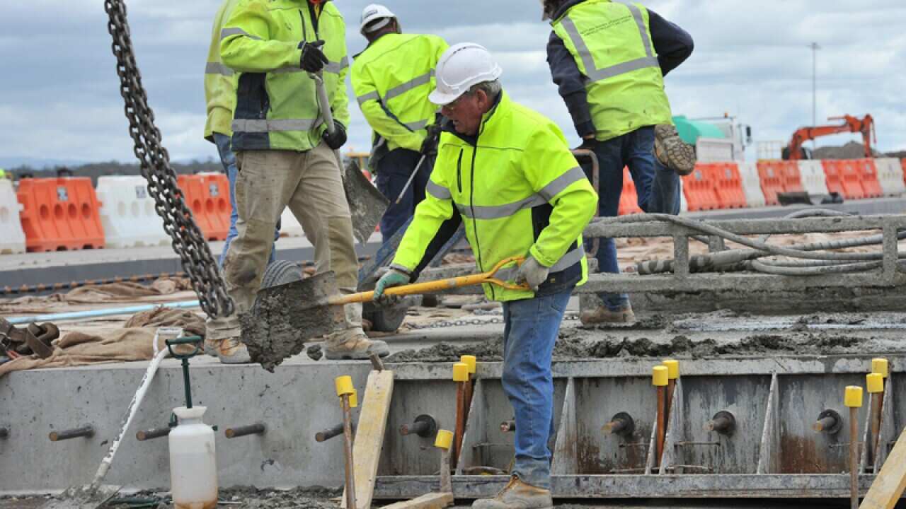 File photo of construction workers